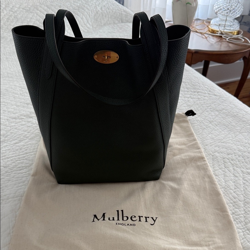 Mulberry Forest Green Leather Tote
